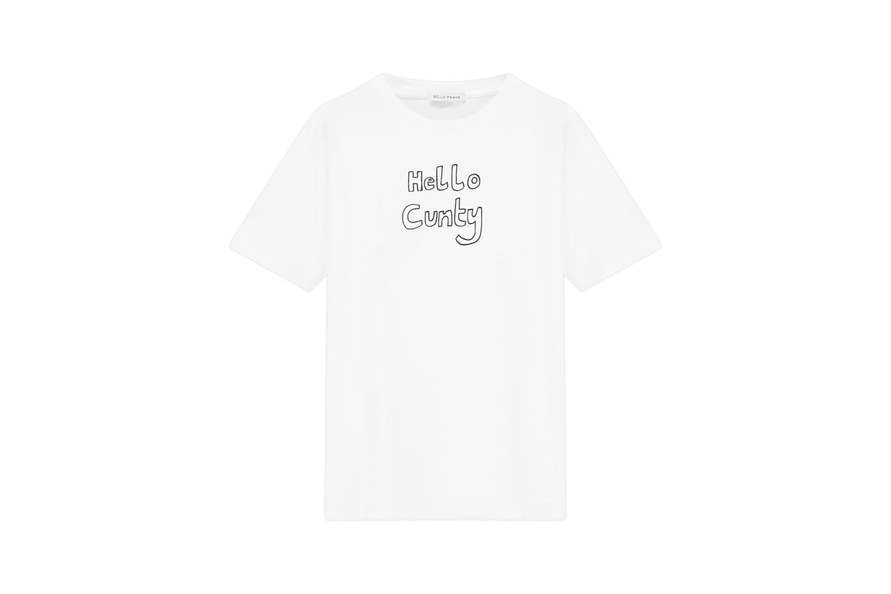 Bella Freud Lucian Freud Sotheby's t-shirt Hello Cunty collaboration partnership Colony Room Club london soho
