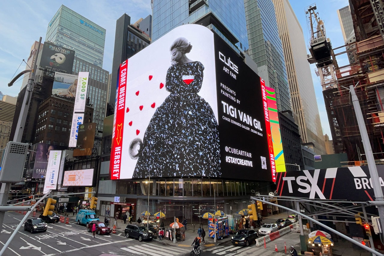 Cube Art Fair To Host First-of-Its-Kind NFT Trade Show on NYC Billboard times square largest public art fair