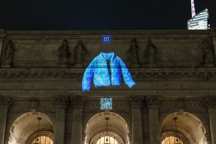 "Floating Projections" of the YEEZY Gap Round Jacket Illuminate NYC, LA and Chicago