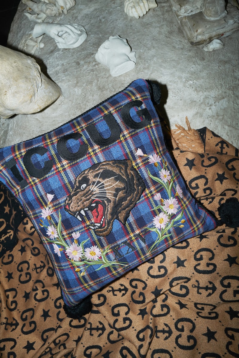 Gucci Décor's New Romantic Collection design furniture pillows