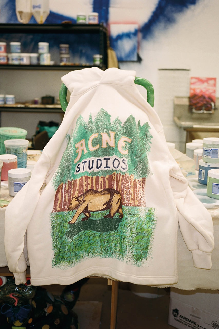 grant levy lucero artist acne studios lookbook collection collaboration painted details release information