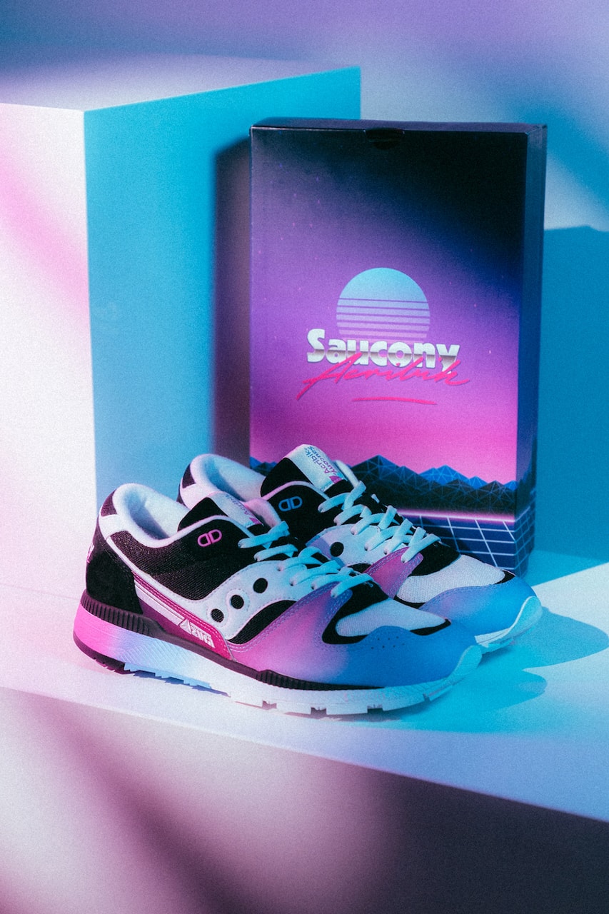 Acribik saucony azura tech noir sneakers collaboration official release date info photos price store list buying guide