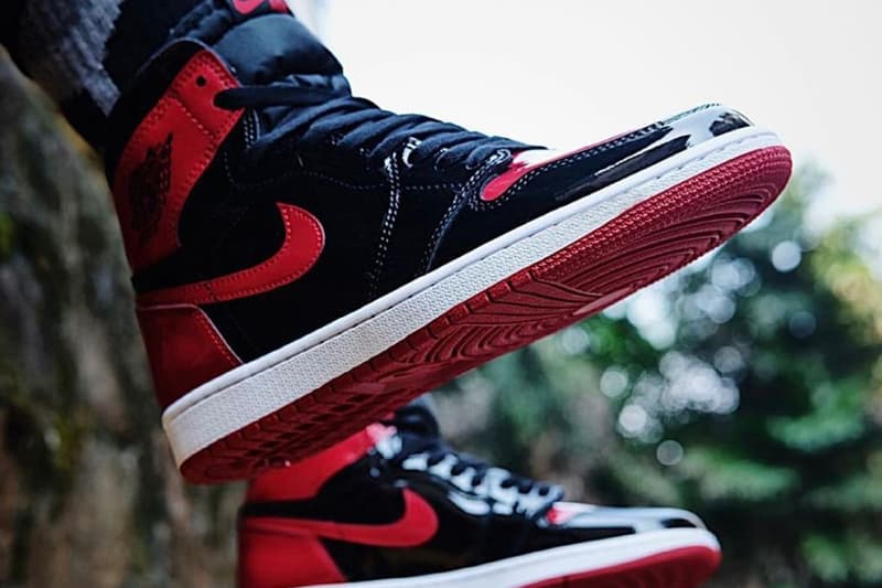 Air Jordan 1 High OG Patent Bred On-Foot Look Release Info 55088-063 Date Buy price