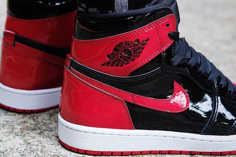 Air Jordan 1 High OG Patent Bred On-Foot Look Release Info 55088-063 Date Buy price