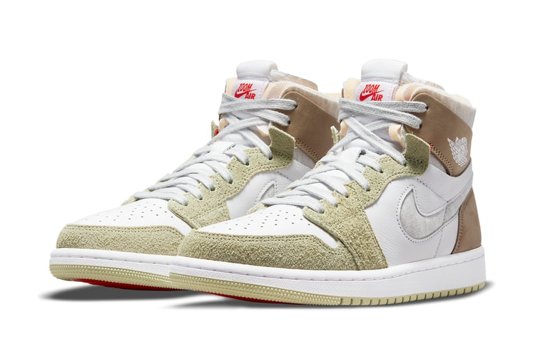 Air Jordan 1 High Zoom CMFT "Olive Aura" Features a Unique Material Mix