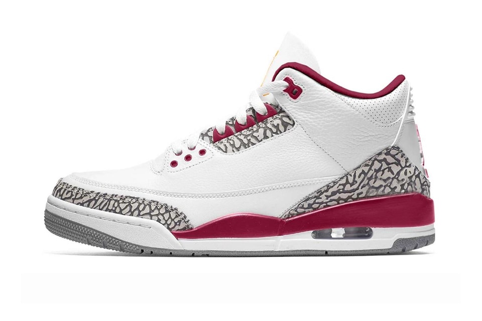 Jordan retro 3 burgundy and gold Clearance