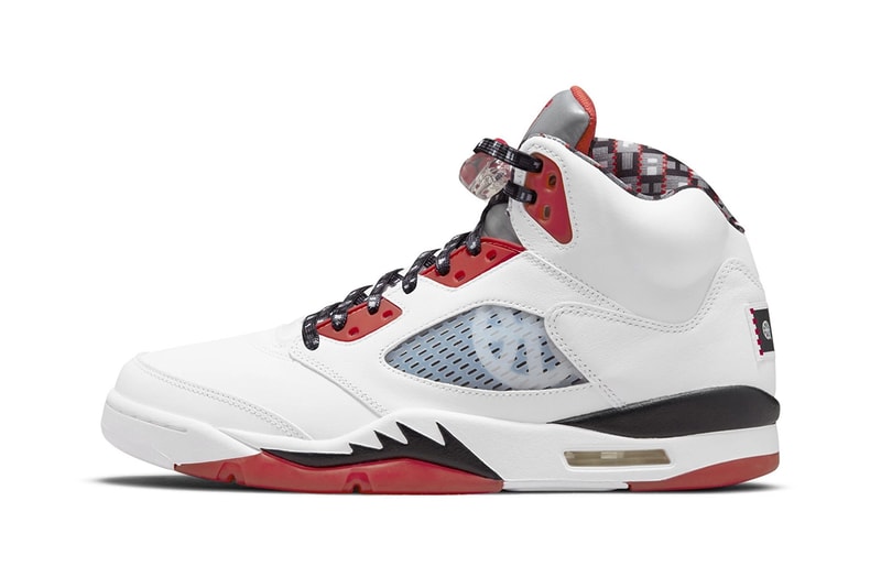 air jordan 5 quai 54 white black university red 2021 release info store list buying guide photos price 