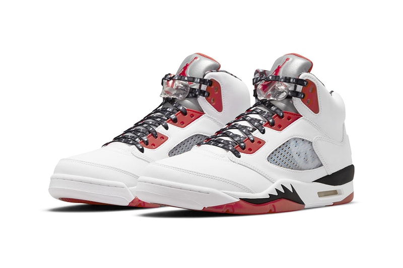 air jordan 5 quai 54 white black university red 2021 release info store list buying guide photos price 