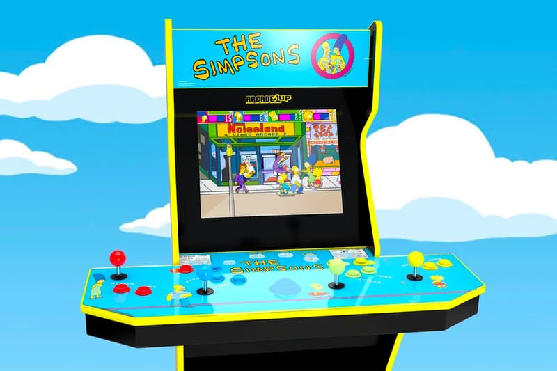 arcade1up retro gaming the simpsons multiplayer miniature small arcade cabinet machine konami