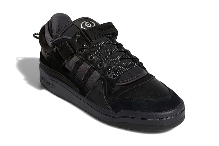 Detailed Look at Bad Bunny's adidas Forum Low "Triple Black"