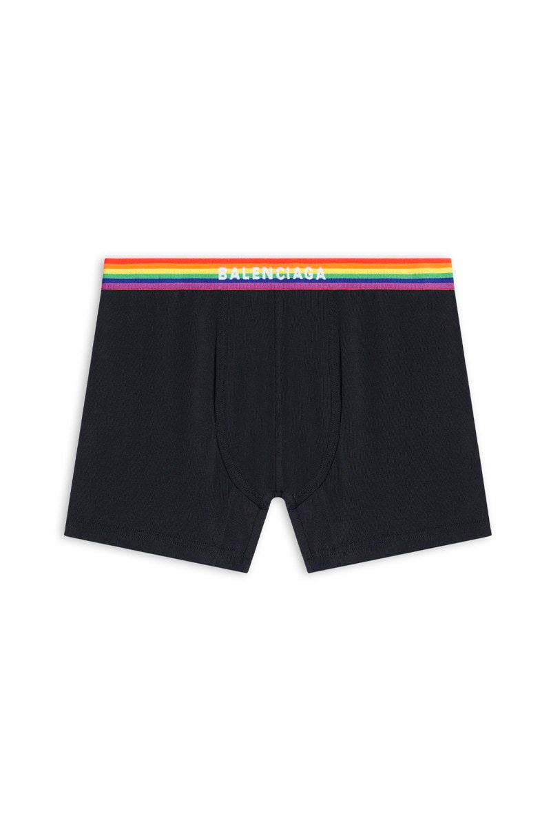 Balenciaga Drops Pride 2021 Capsule Collection Lookbook gay lesbian transgender lgbtqia+ underwear thong jockstraps caps rainbow boxers