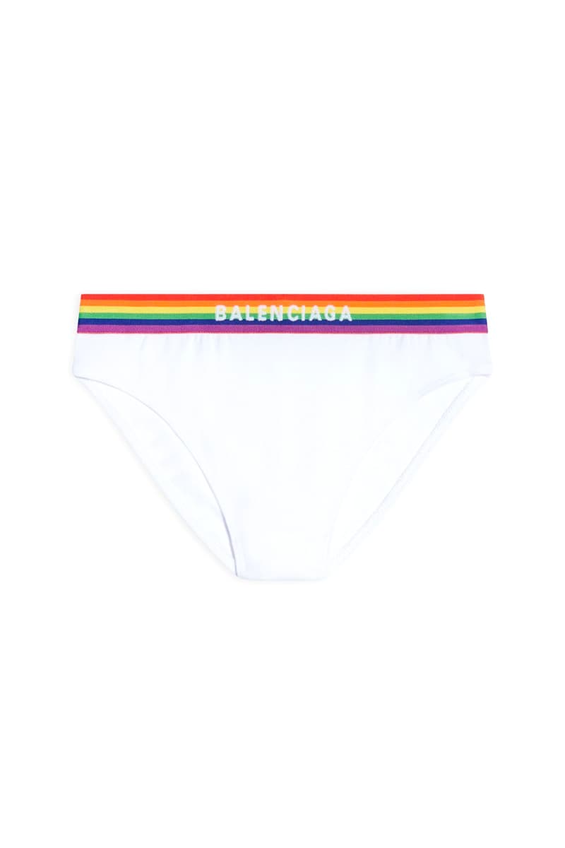 Balenciaga Drops Pride 2021 Capsule Collection Lookbook gay lesbian transgender lgbtqia+ underwear thong jockstraps caps rainbow boxers