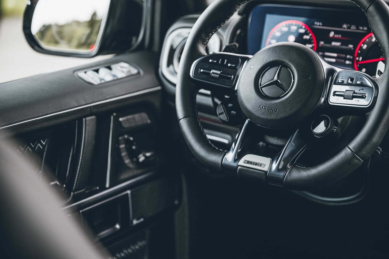 Brabus Emblem Badge Black for AMG Steering Wheels Mercedes G Class