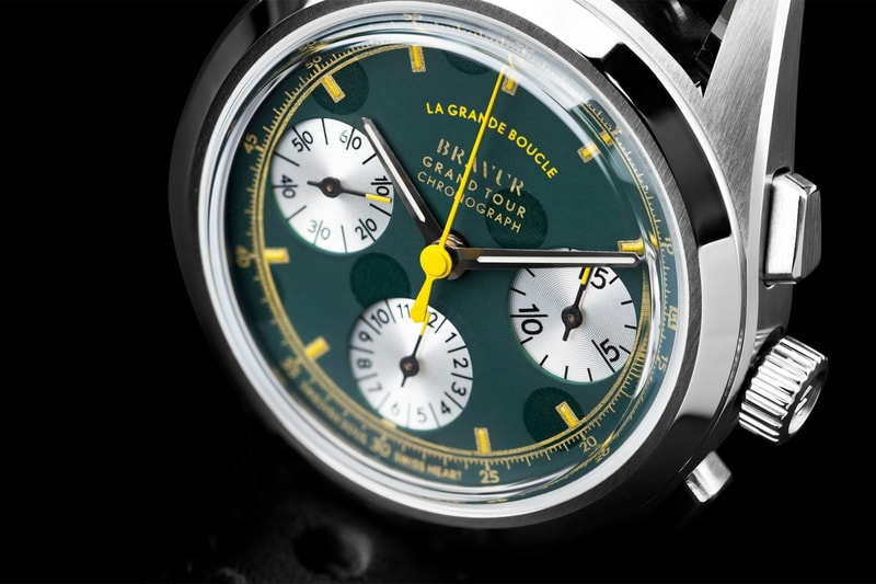 bravur cycling bicycle tour de france celebration chronograph series limited edition timepiece watches accessories la grande boucle