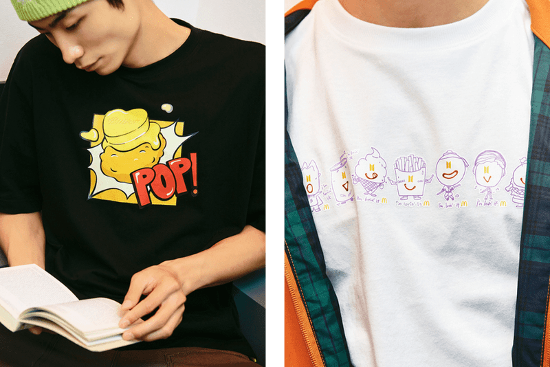 BTS x McDonald's Merch 2nd Drop Closer Look Exclusive Saucy Collection Melty Capsule Release Information How to Buy Jin Suga J-Hope RM Jimin V Jungkook