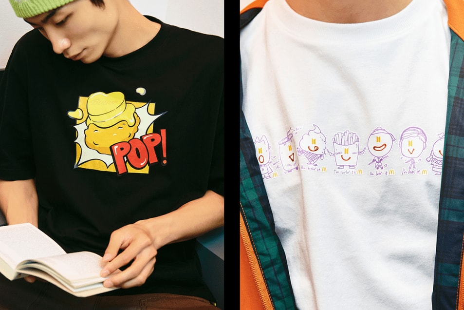 BTS x McDonald's Merch 2nd Drop Closer Look Exclusive Saucy Collection Melty Capsule Release Information How to Buy Jin Suga J-Hope RM Jimin V Jungkook