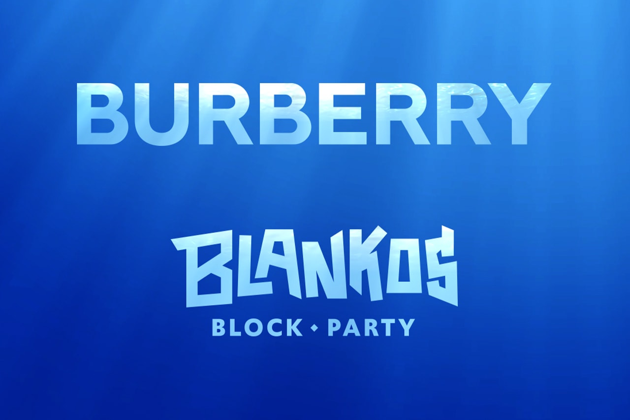 Burberry Announces 'Blankos Block Party' Collab release info NFT 