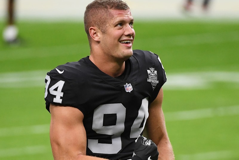 Carl Nassib las vegas raiders first openly LGBTQ active player NFL history News football sports