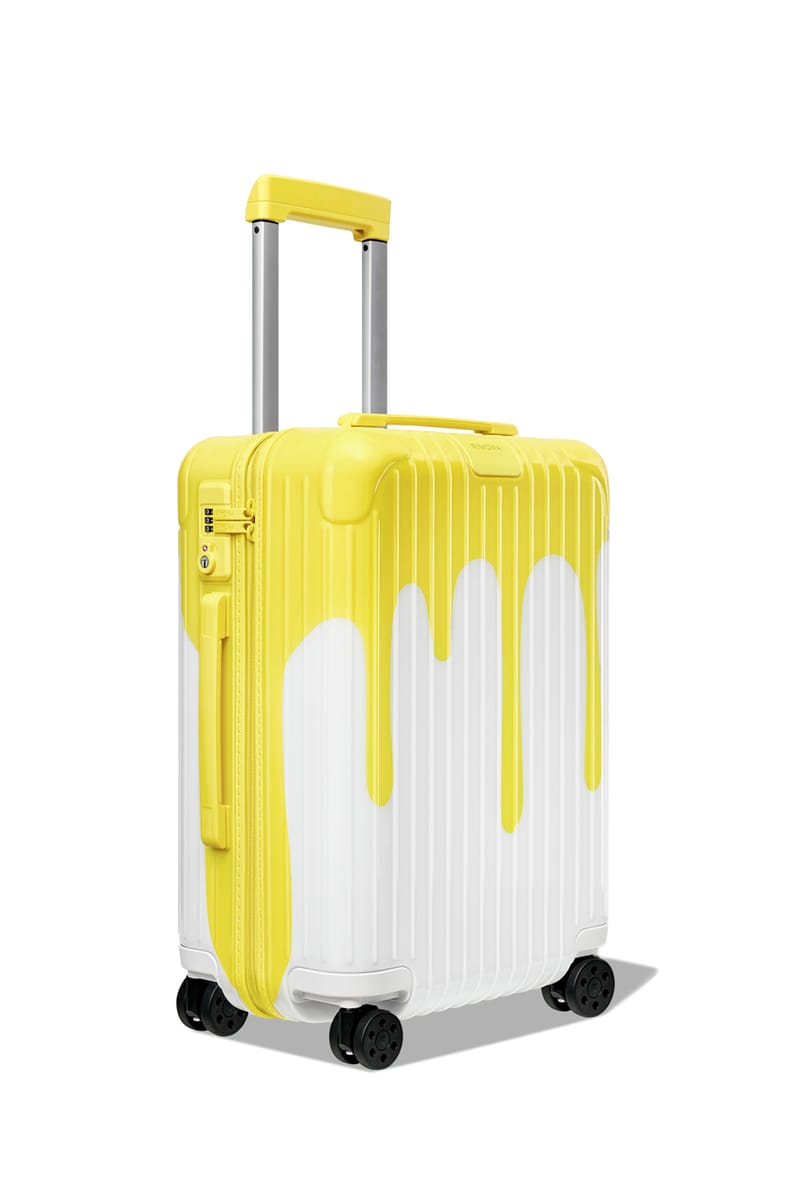 rimowa yellow suitcase