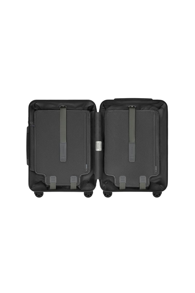 Chaos x RIMOWA Essential Cabin Suitcase Carry On Luggage Collaboration London Based Label Brand Luxury Travel Essentials Tags Storage Accessories