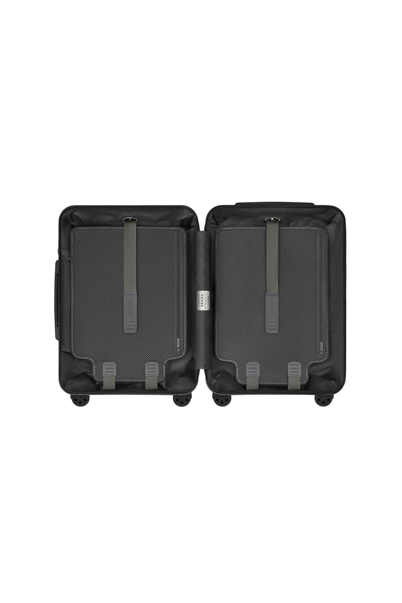 Chaos x RIMOWA Essential Cabin Suitcase Carry On Luggage Collaboration London Based Label Brand Luxury Travel Essentials Tags Storage Accessories