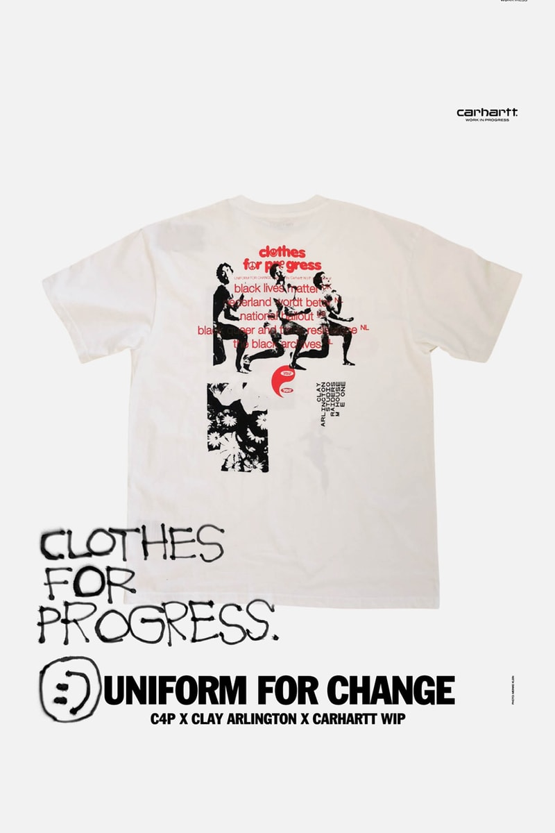 Clothes for Progress Clay Arlington Carhartt WIP Uniform for Change C4P Solidarity Black Community Social Injustices Capsule Collection Release Information Drop Date Closer Look Lookbook