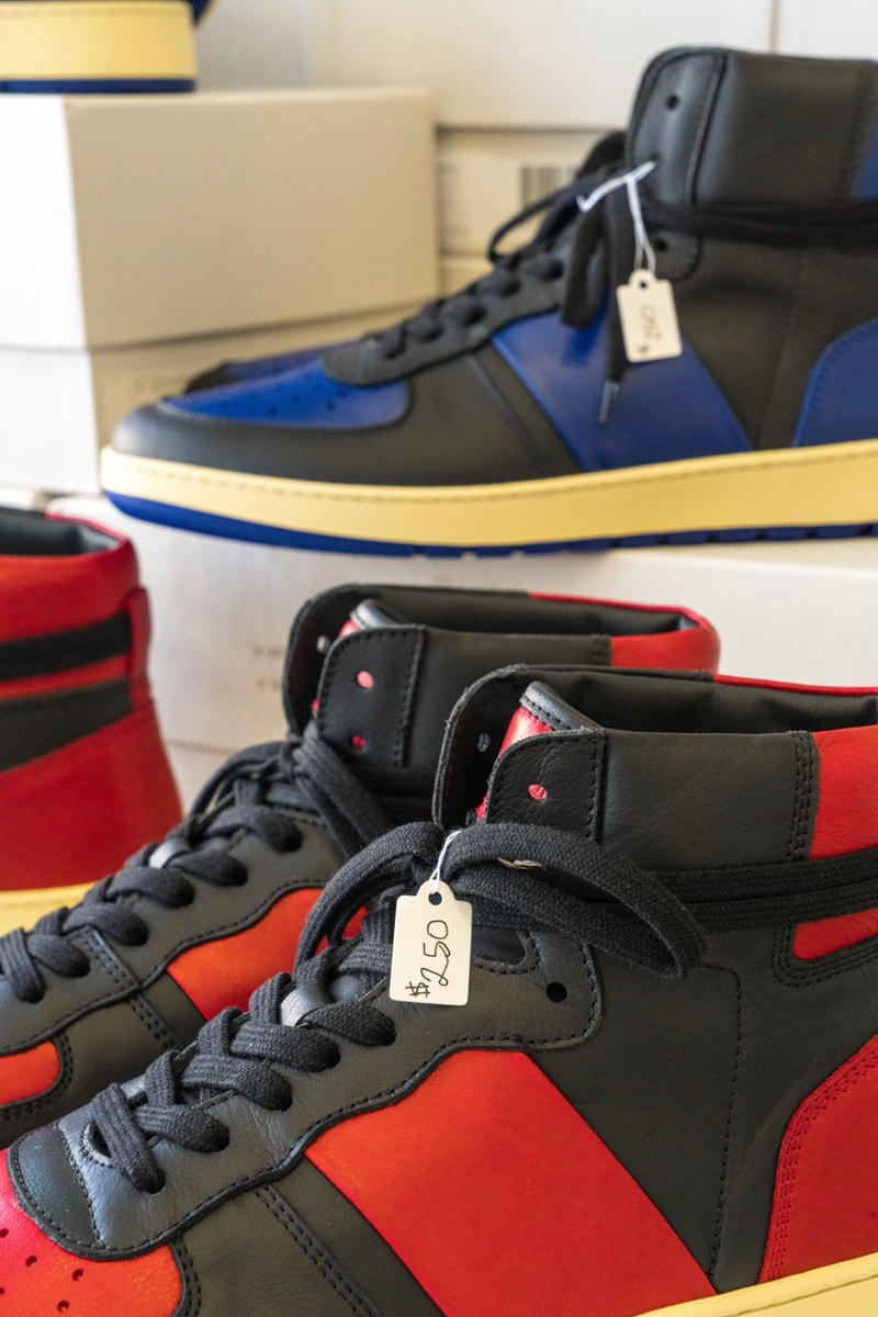 Collegium Pillar "Destroyer High" Black Red Black-Blue Royal Bred AJ1 Air Jordan 1 Nick Sisombath Emerging Designer Footwear Sneaker Brand Release Information Drop Date Los Angeles Luxury Italian Leather Premium Affordable