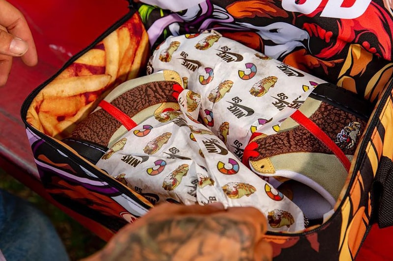 color skates nike sb dunk high kebab and destory custom delivery bags release info store list buying guide photos price 