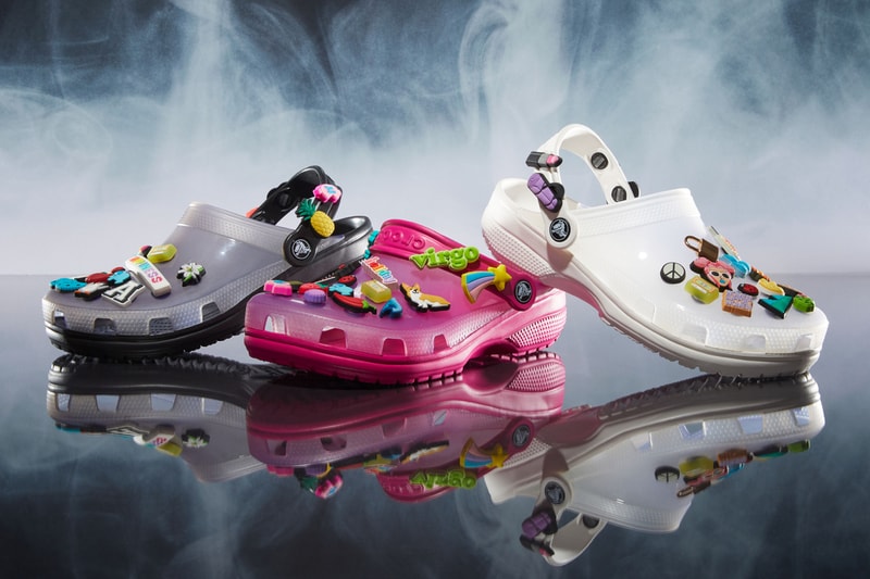 Crocs Classic Translucent Clog Digital Aqua Candy Pink White Jibbitz Charms Gummy Rainbow Pineapple Peach Daisy Strawberry See Through Clear Socks Sandals Closer Look Release Information Drop Date Japan