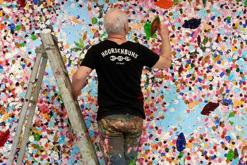 Damien Hirst Paints "Cherry Blossoms" in Fondation Cartier Show