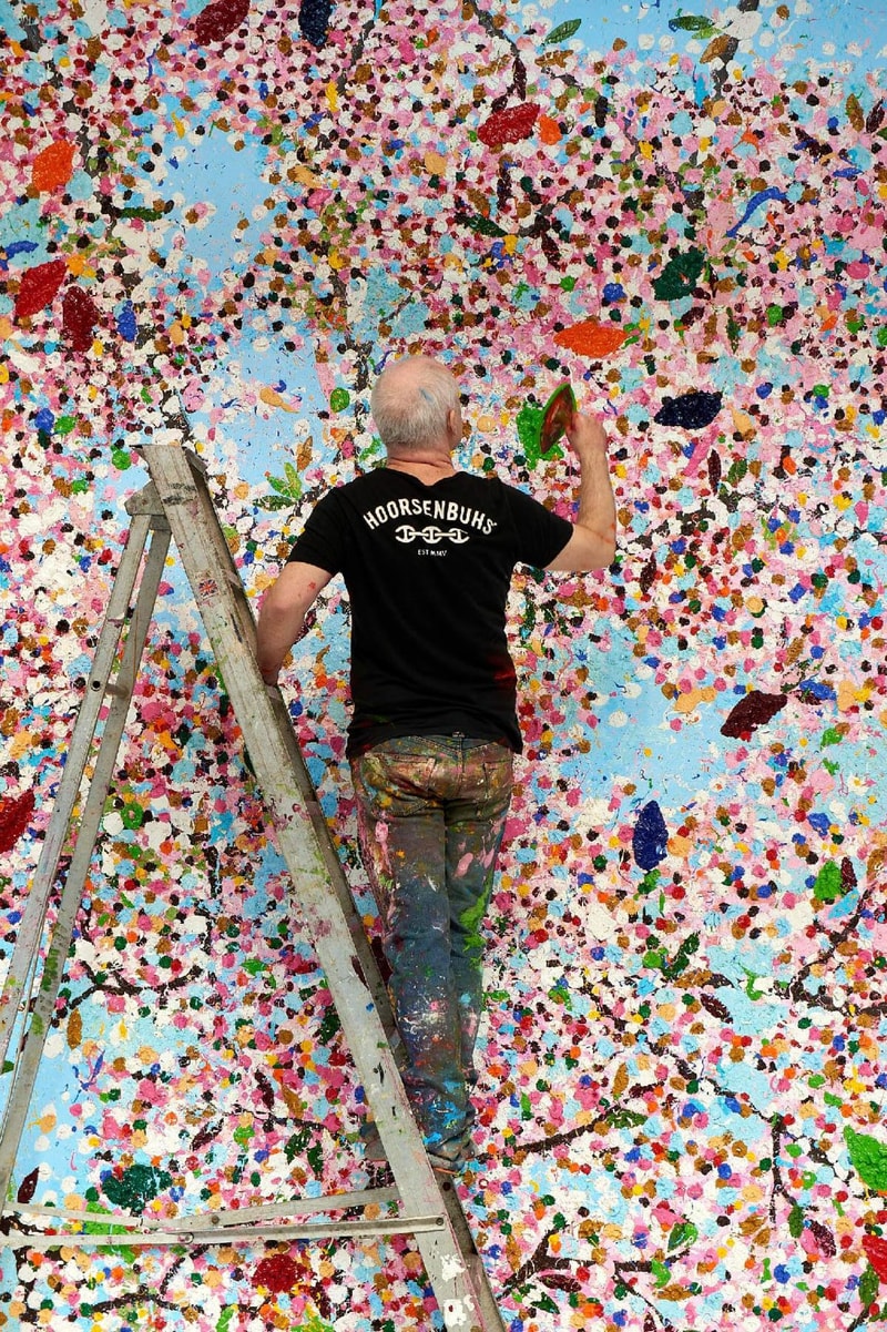 damien hirst cherry blossoms fondation cartier exhibition