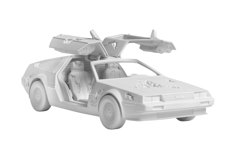 daniel arsham eroded delorean sculpture edition