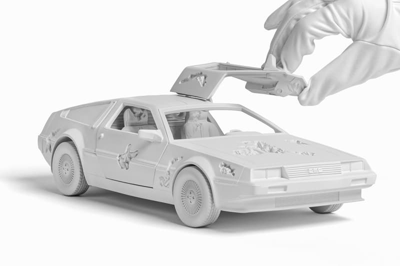 daniel arsham eroded delorean sculpture edition