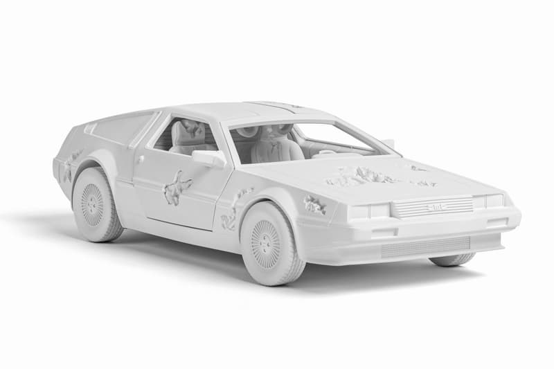 daniel arsham eroded delorean sculpture edition