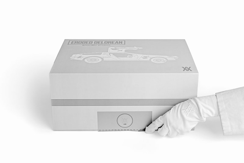 daniel arsham eroded delorean sculpture edition