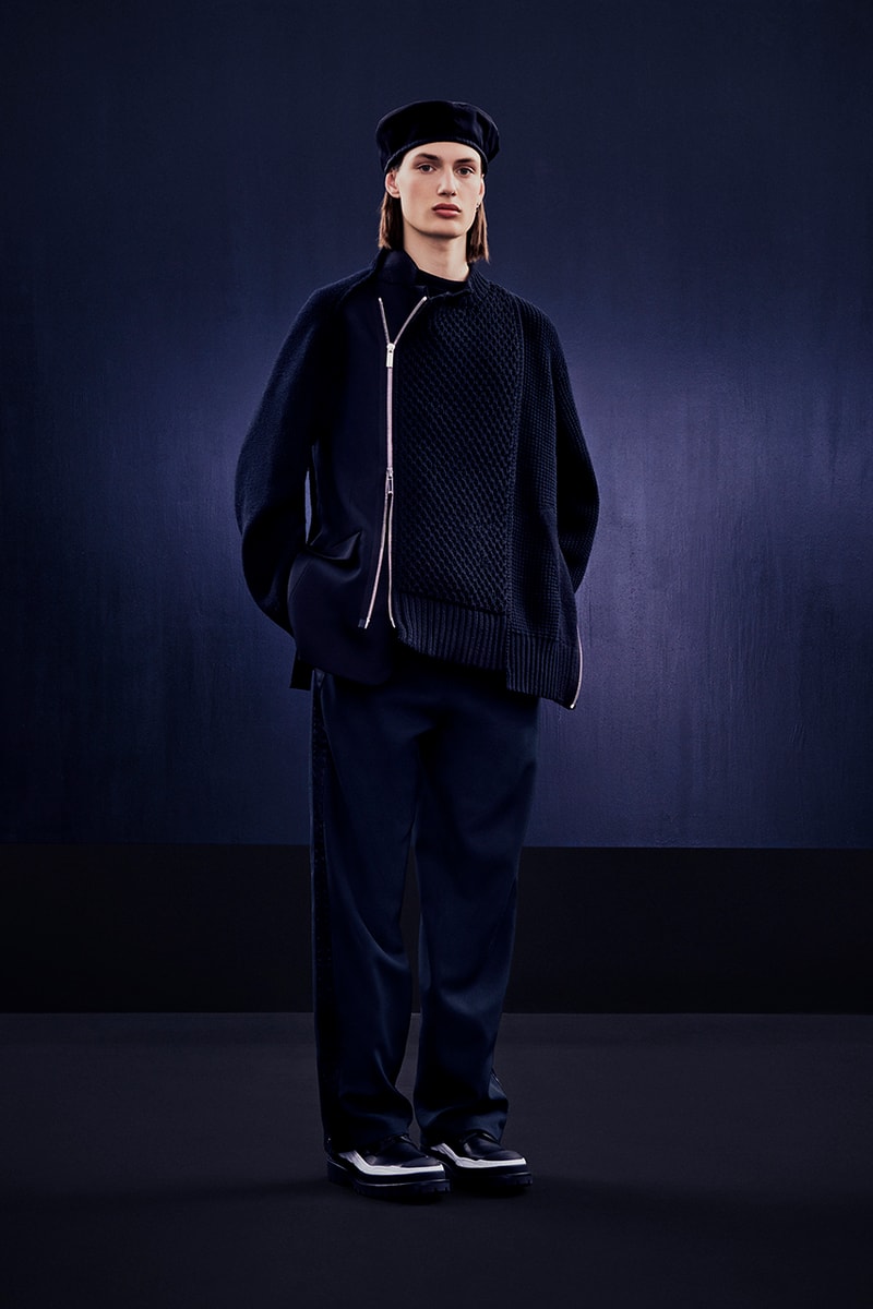sacai chitose abe dior kim jones collaboration release information saddle bag universe footwear apparel ready to wear
