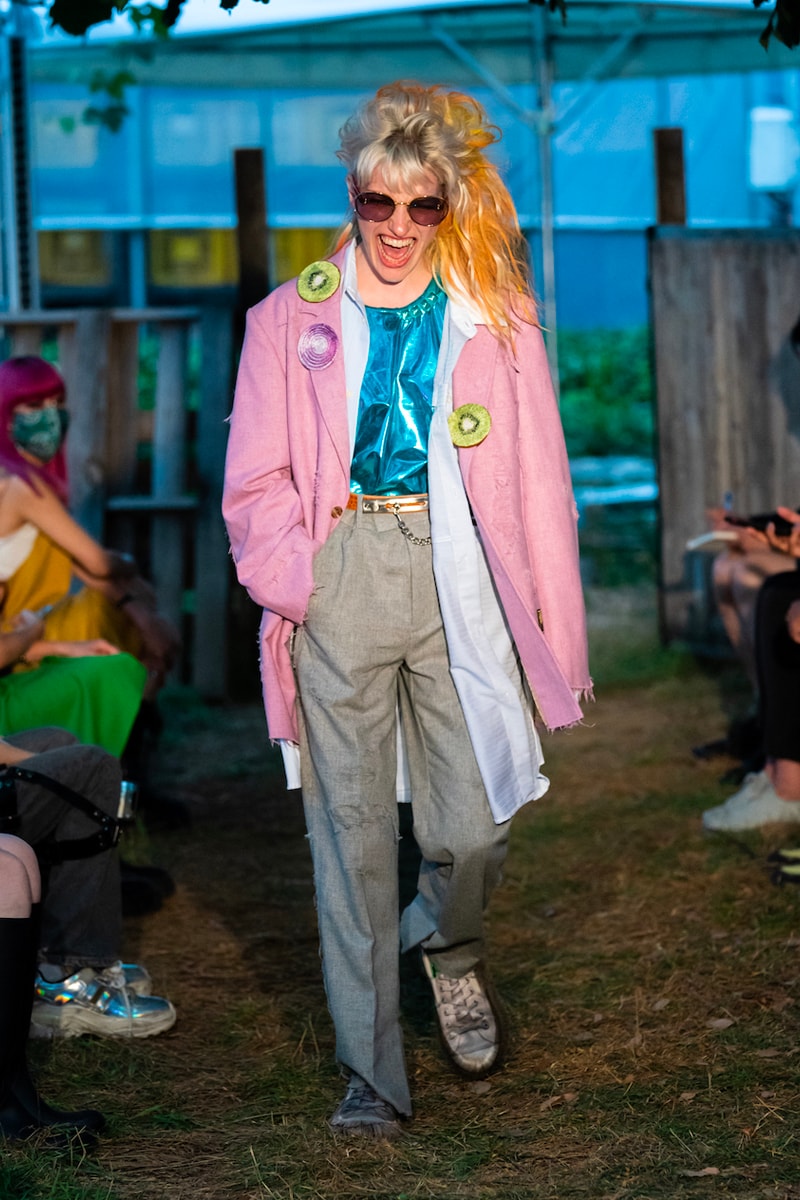 doublet Spring/Summer 2022 Lookbook Japan sustainability fashion plant organic brown black pink yellow dole zespri 