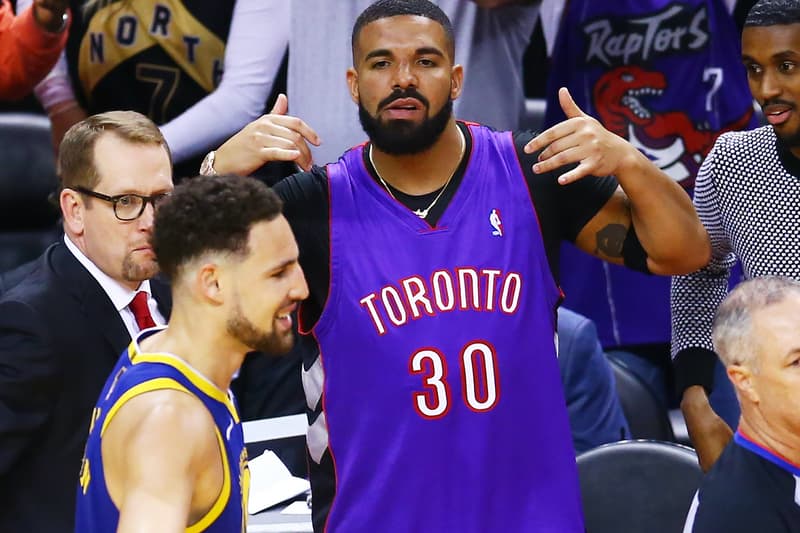 Watch Drake Troll Klay Thompson in Viral Boat Video Reenactment Watch Drake Troll Klay Thompson by Reenacting Viral Boat Video NBA Golden State Warriors Toronto Raptors NBA Finals Billboard's artist of the decade hip-hop