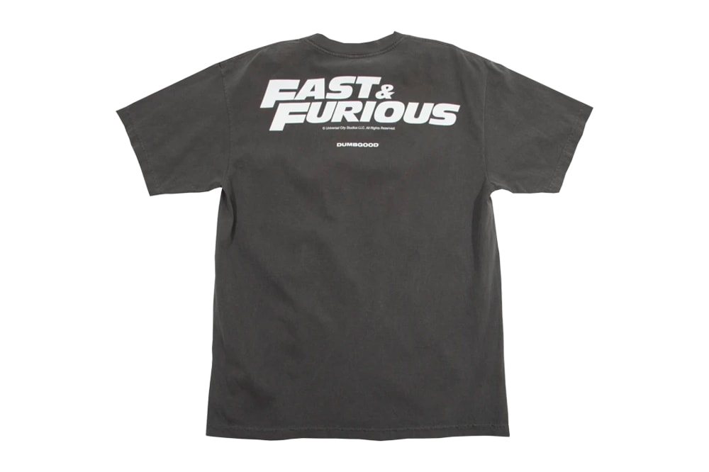 dumbgood fast and furious capsule Vin Diesel Dominic Toretto Michelle Rodriguez Letty Ortiz Tyrese Gibson Roman Pearce
