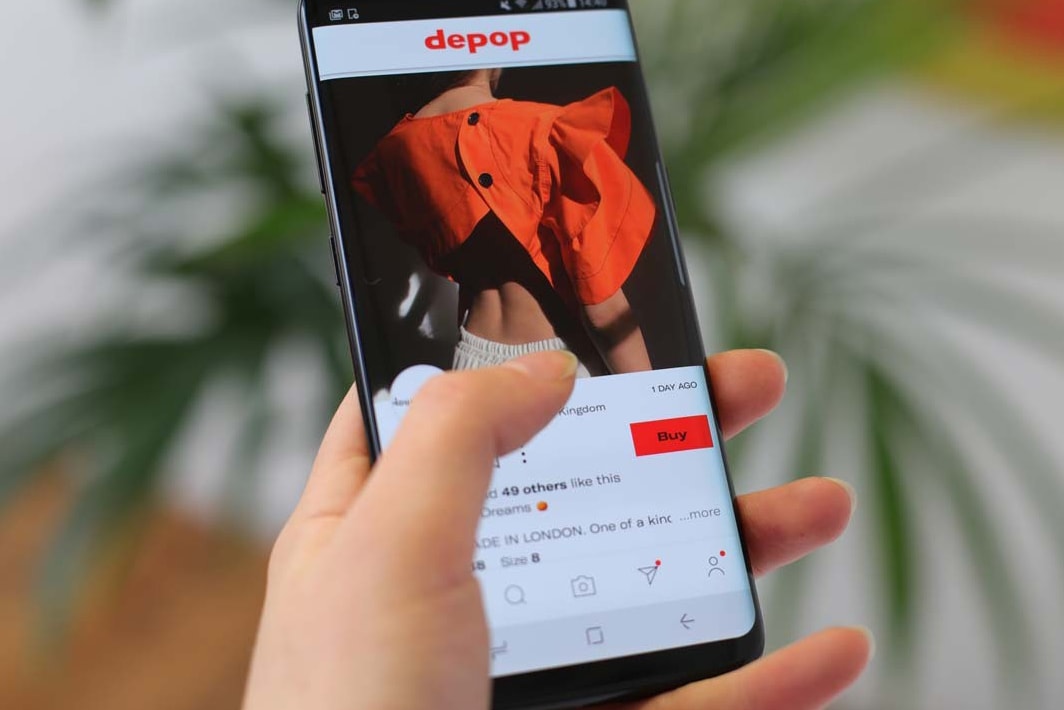 Depop Etsy Second Hand Vintage Goods Sale Sold Bought Out Resell Platform Apps Designer Clothes Online Community $1.6bn USD Gen Z Marketplace