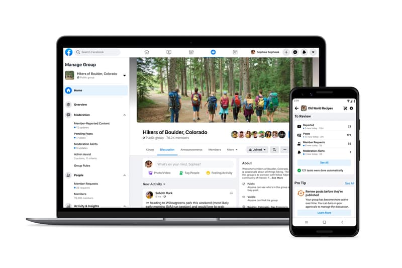 Facebook Launches New Group Tools Admin Home comment moderation
