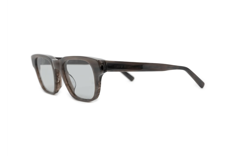 Fear of God and Grey Ant Debuts The 1983 Sunglasses Frames Jerry Lorenzo 80's Carl Zeiss lenses Italian cellulose acetate American classic polished black taupe