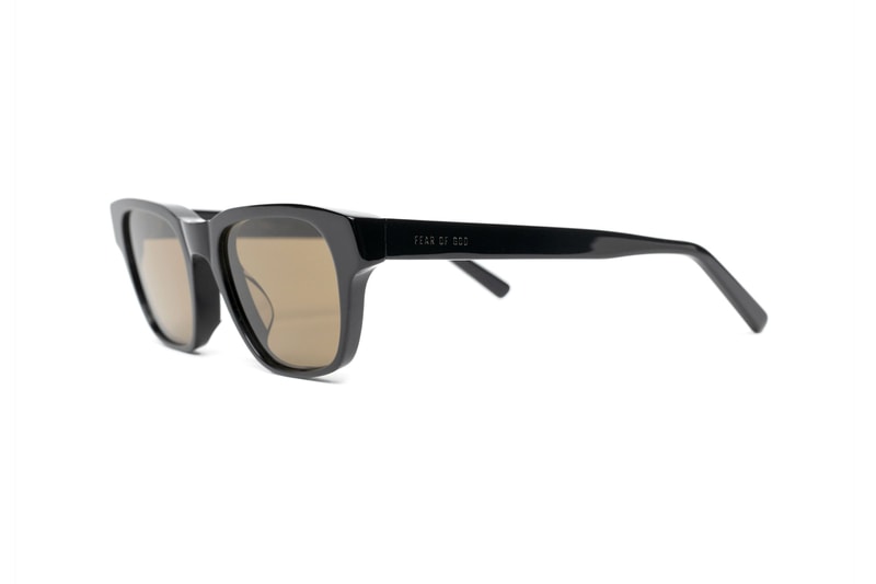 Fear of God and Grey Ant Debuts The 1983 Sunglasses Frames Jerry Lorenzo 80's Carl Zeiss lenses Italian cellulose acetate American classic polished black taupe