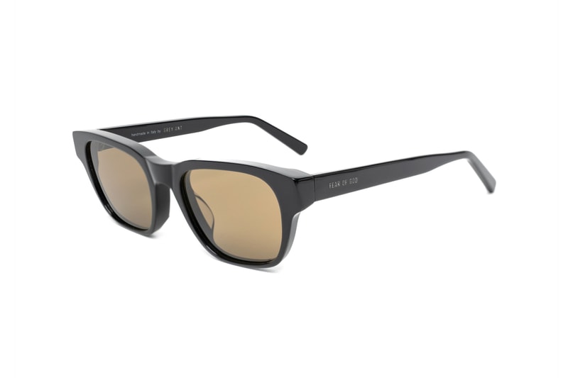 Fear of God and Grey Ant Debuts The 1983 Sunglasses Frames Jerry Lorenzo 80's Carl Zeiss lenses Italian cellulose acetate American classic polished black taupe