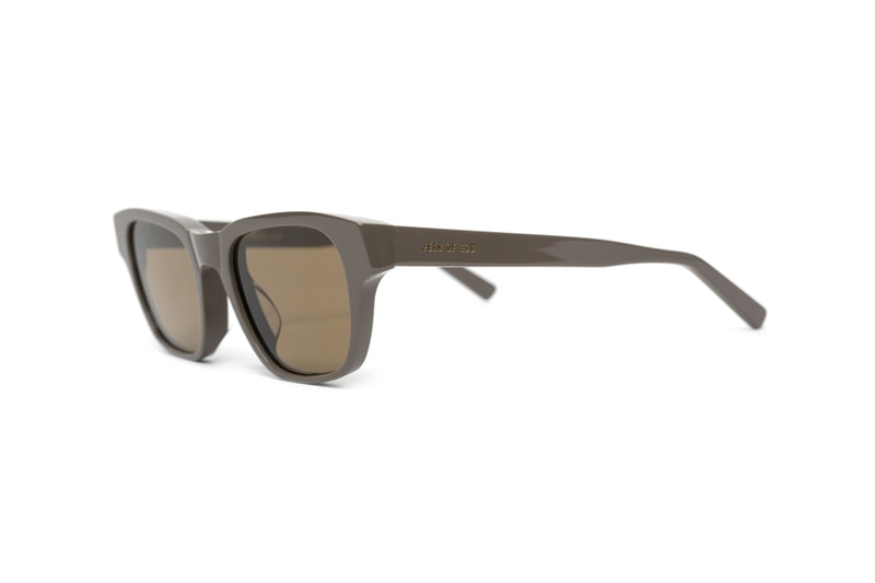 Fear of God and Grey Ant Debuts The 1983 Sunglasses Frames Jerry Lorenzo 80's Carl Zeiss lenses Italian cellulose acetate American classic polished black taupe