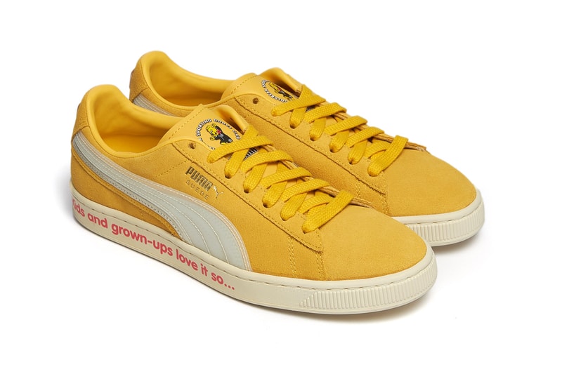 Haribo x PUMA Suede Triplex "Mimosa/Whisper White" 382560-01 Release Information Gummy Bear Kids Grown-Ups Love It So Drop Date Shoe Footwear Collaboration Sneakers Trainers Yellow