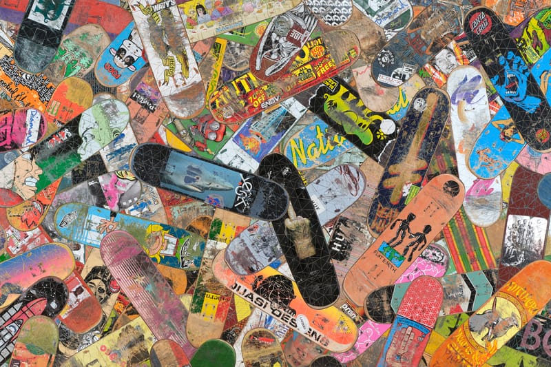 Haroshi Produces New Works Using Worn-Out Skateboards for Upcoming Show