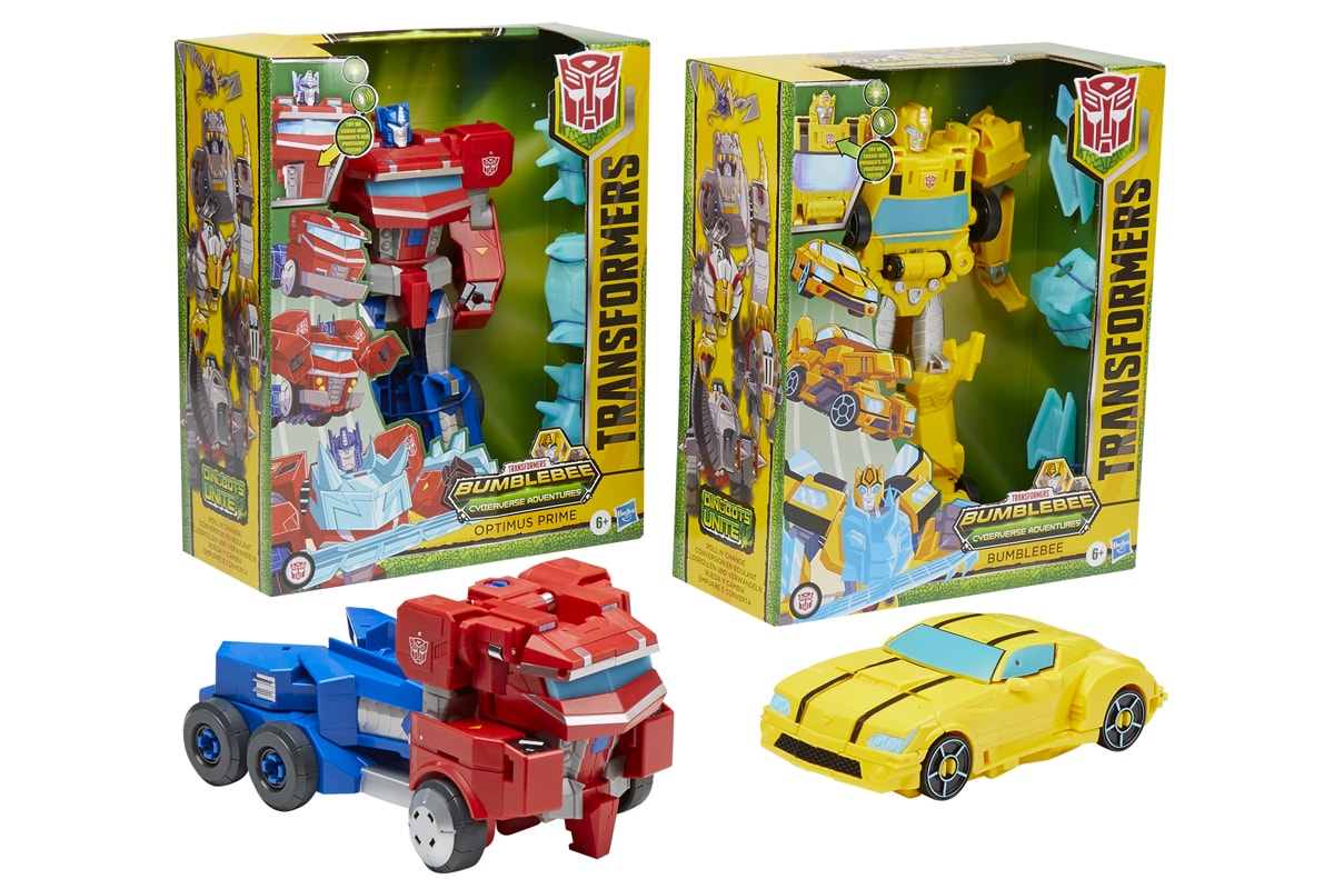 hasbro transformers cyberverse transforming roll n change optimus prime bumblebee toys action figures collectibles 
