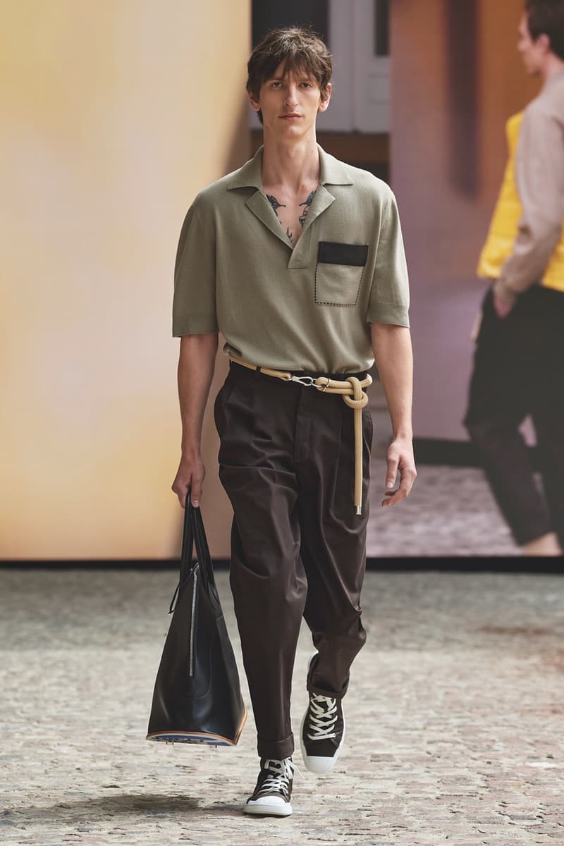 Hermès Spring/Summer 2022 Cyril Teste Véronique Nichanian "Augmented Show" Paris Mens Crocodile Leather Shirts SS22 Luxury Theatrical Drama