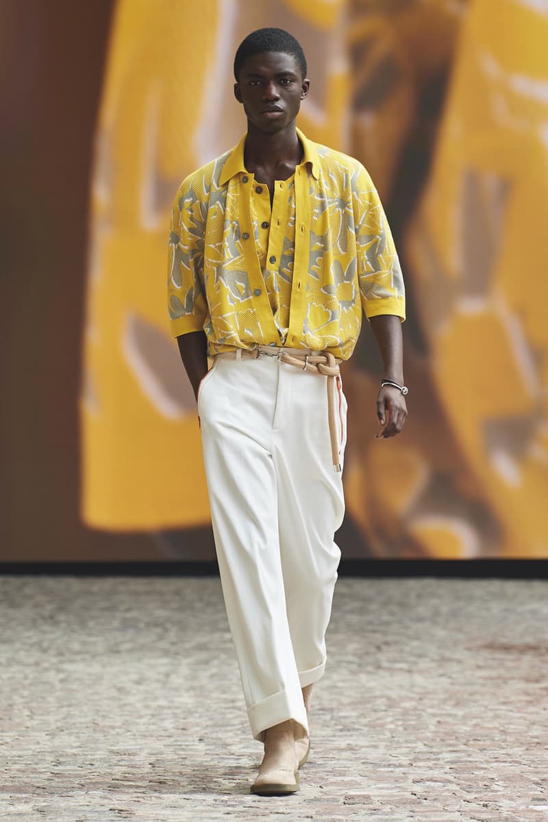 Hermès Spring/Summer 2022 Cyril Teste Véronique Nichanian "Augmented Show" Paris Mens Crocodile Leather Shirts SS22 Luxury Theatrical Drama